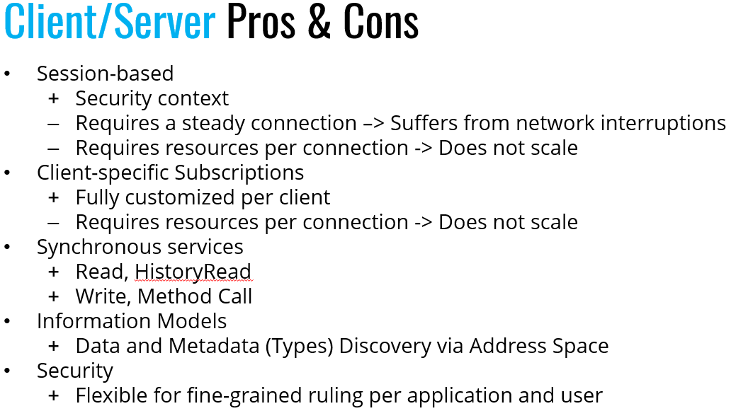 Client/Server Pros & Cons